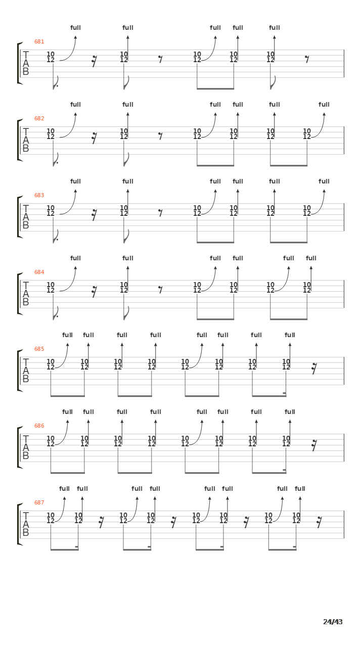 Generator吉他谱