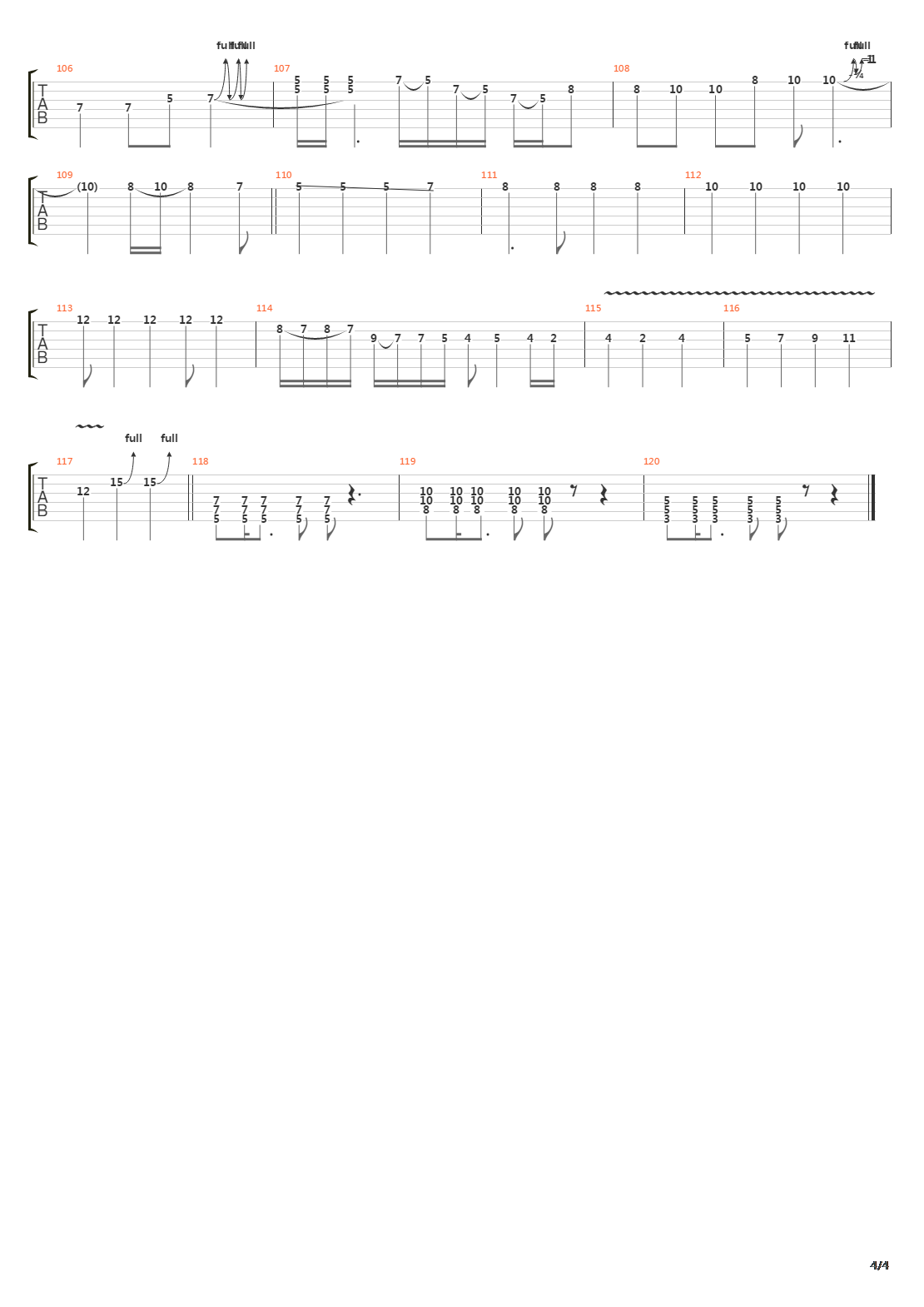 Generator吉他谱