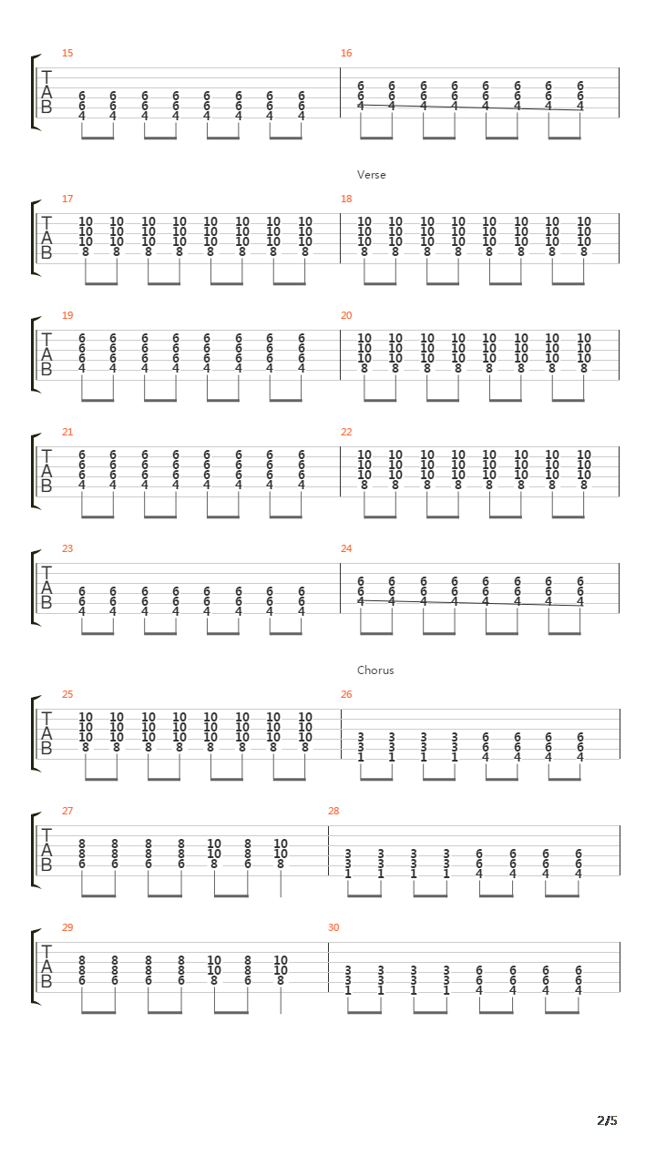 Modern Man吉他谱