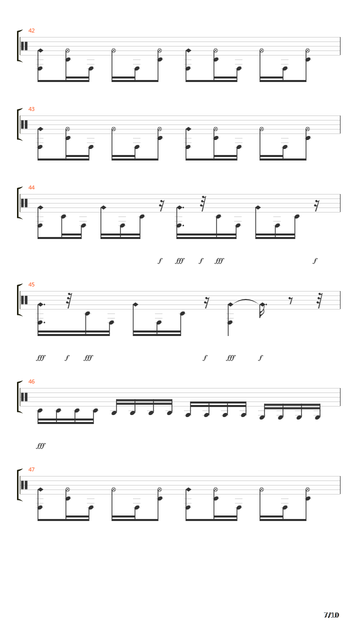 No Control吉他谱