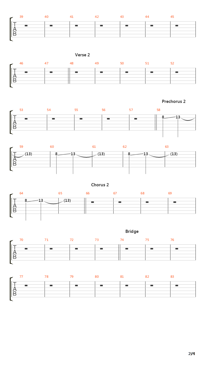 Parallel吉他谱