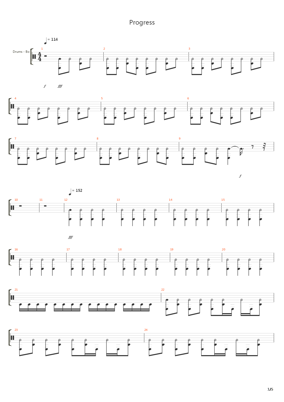 Progress吉他谱