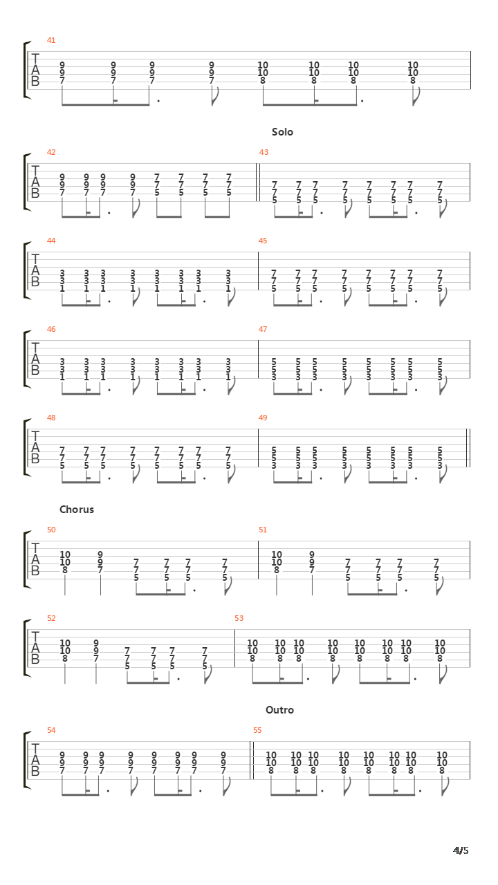 Suffer吉他谱