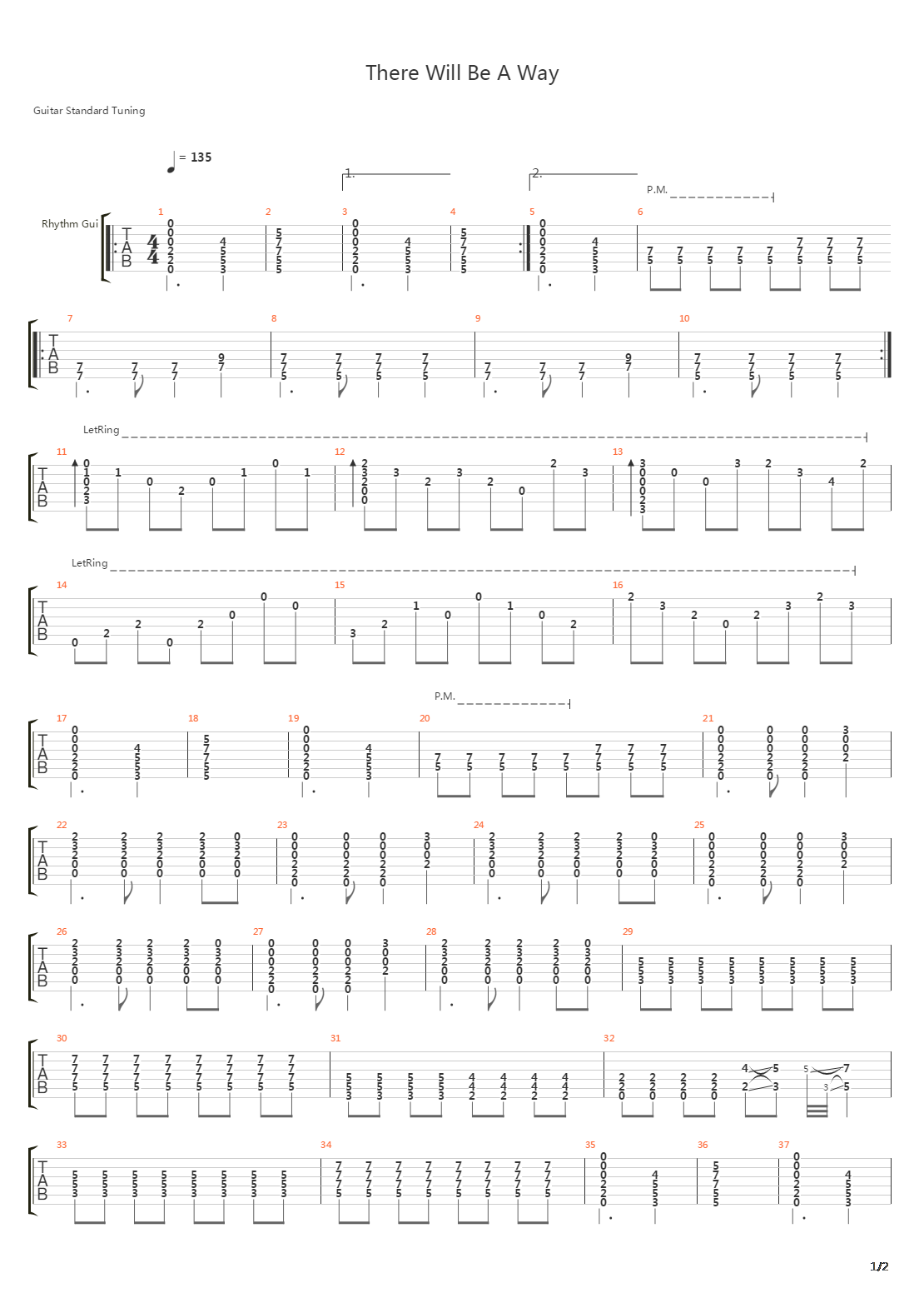 There Will Be A Way吉他谱