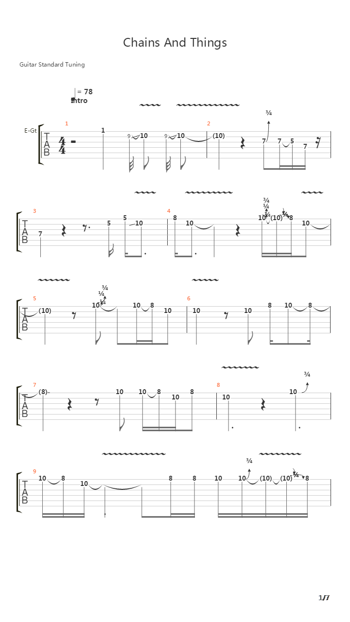 Chains And Things吉他谱