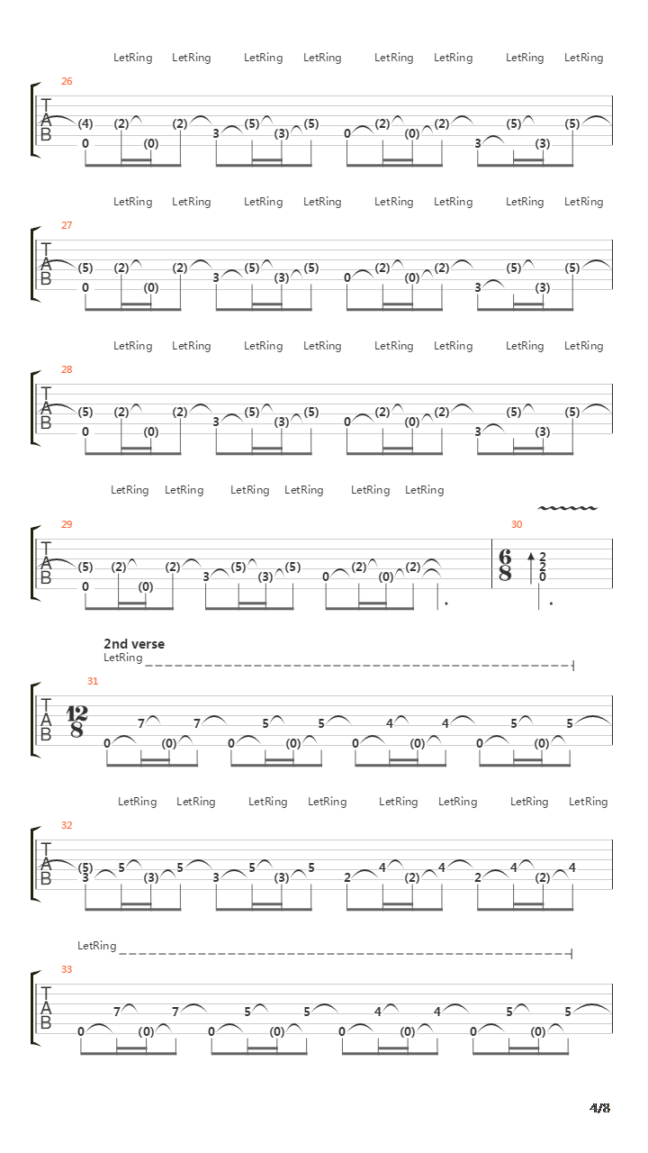 Alone吉他谱