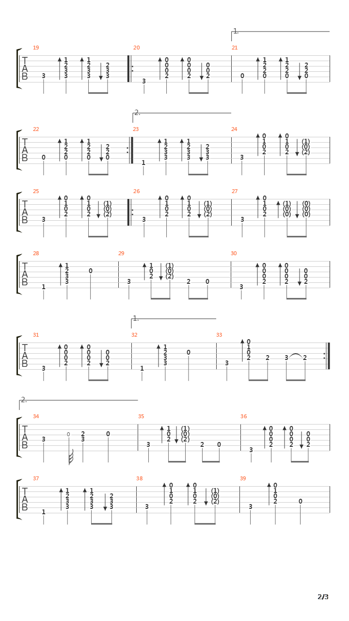 Ashes吉他谱