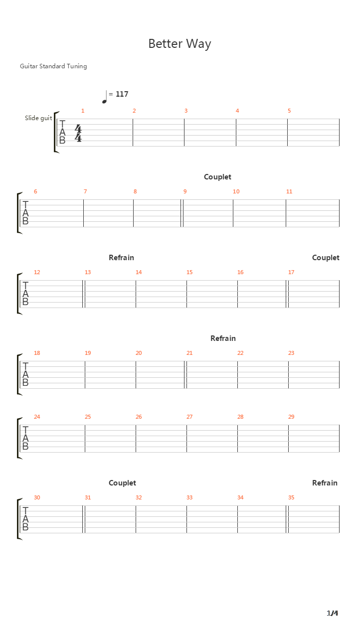 Better Way吉他谱