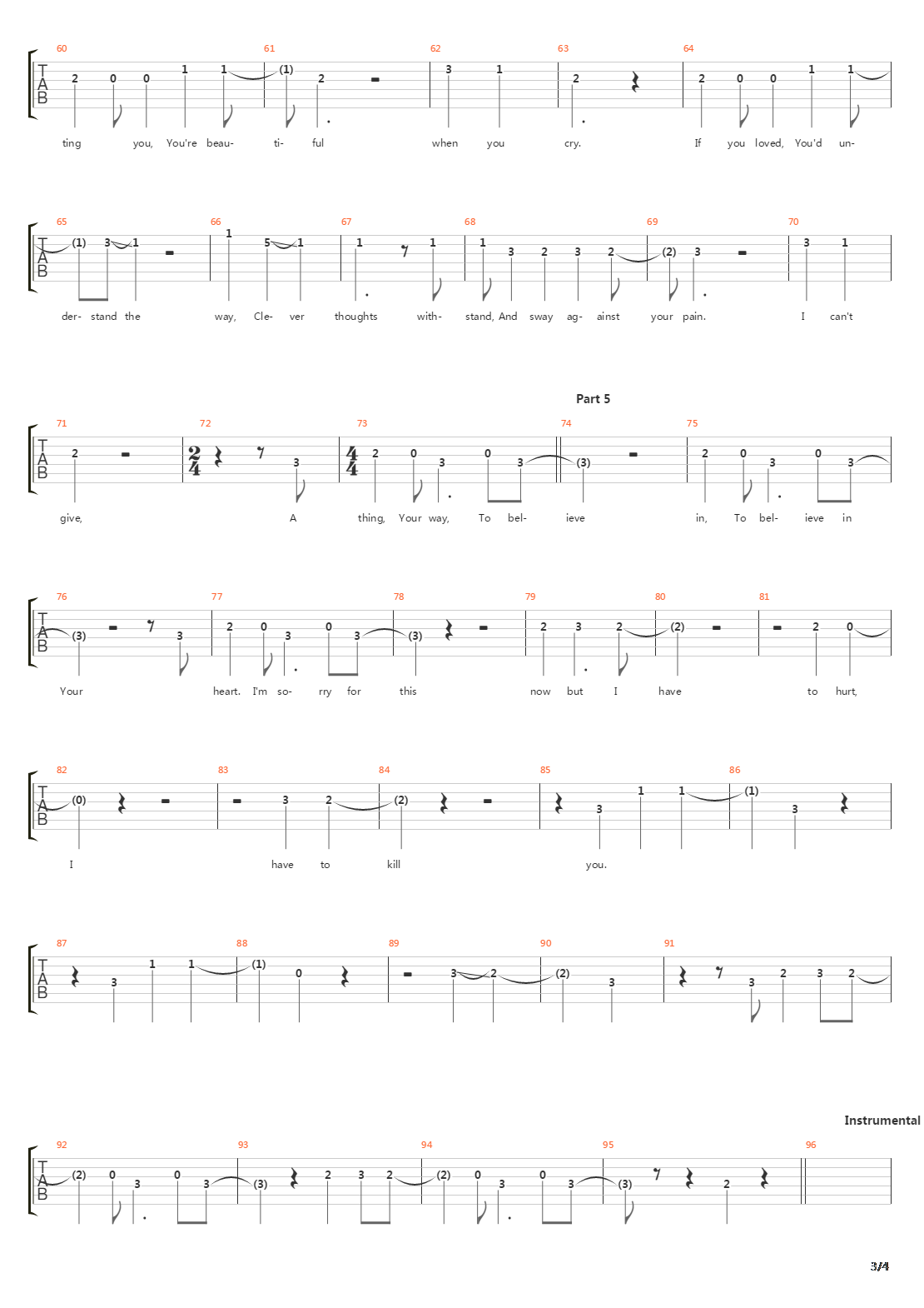 Convex Concave吉他谱