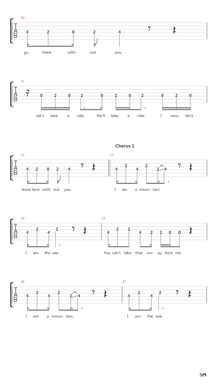 Mountains吉他谱