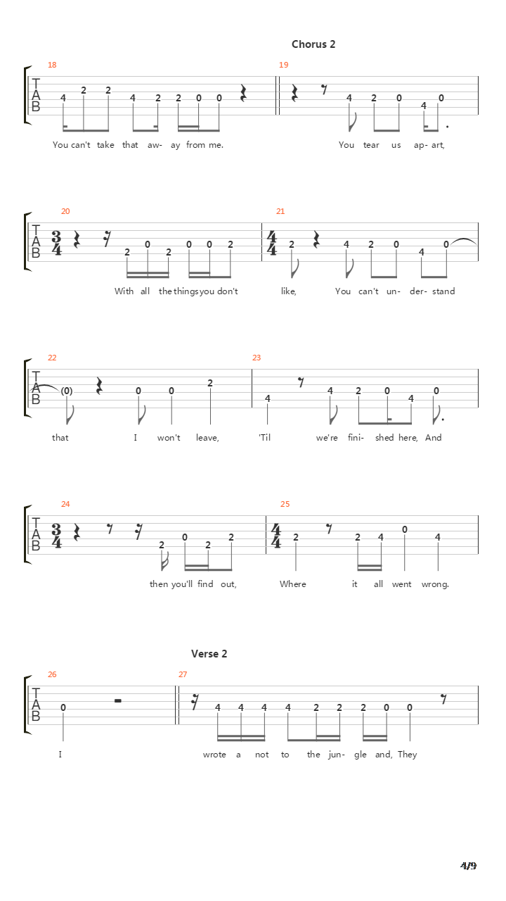 Mountains吉他谱