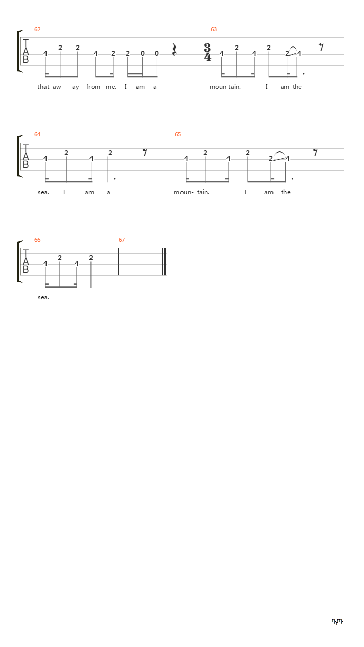 Mountains吉他谱