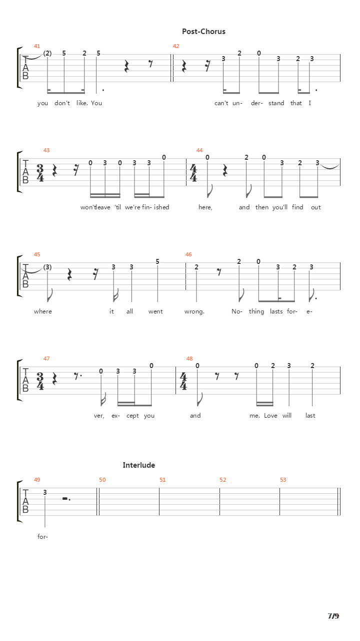 Mountains吉他谱
