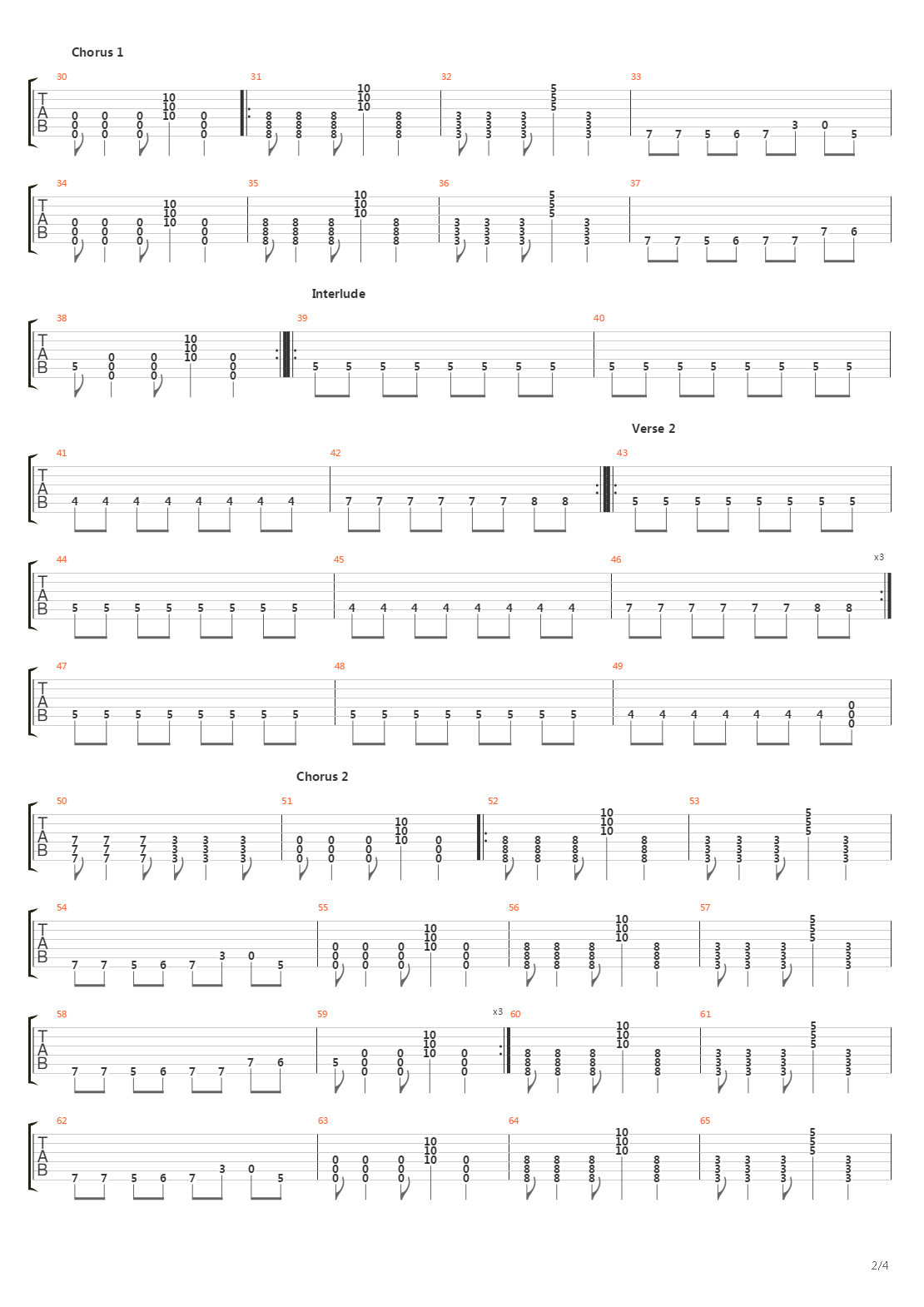 How It Goes吉他谱