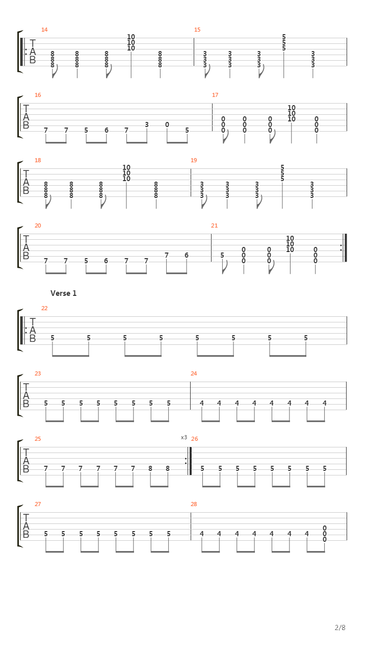 How It Goes吉他谱