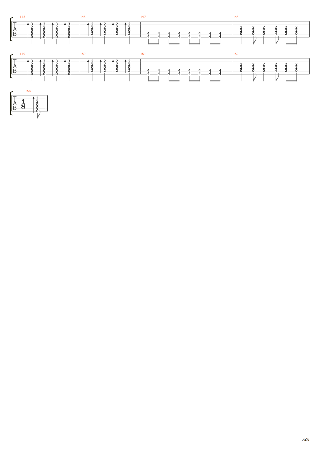 Line And Sinker吉他谱