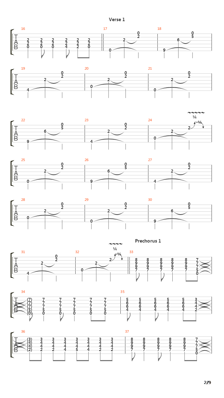 Line And Sinker吉他谱