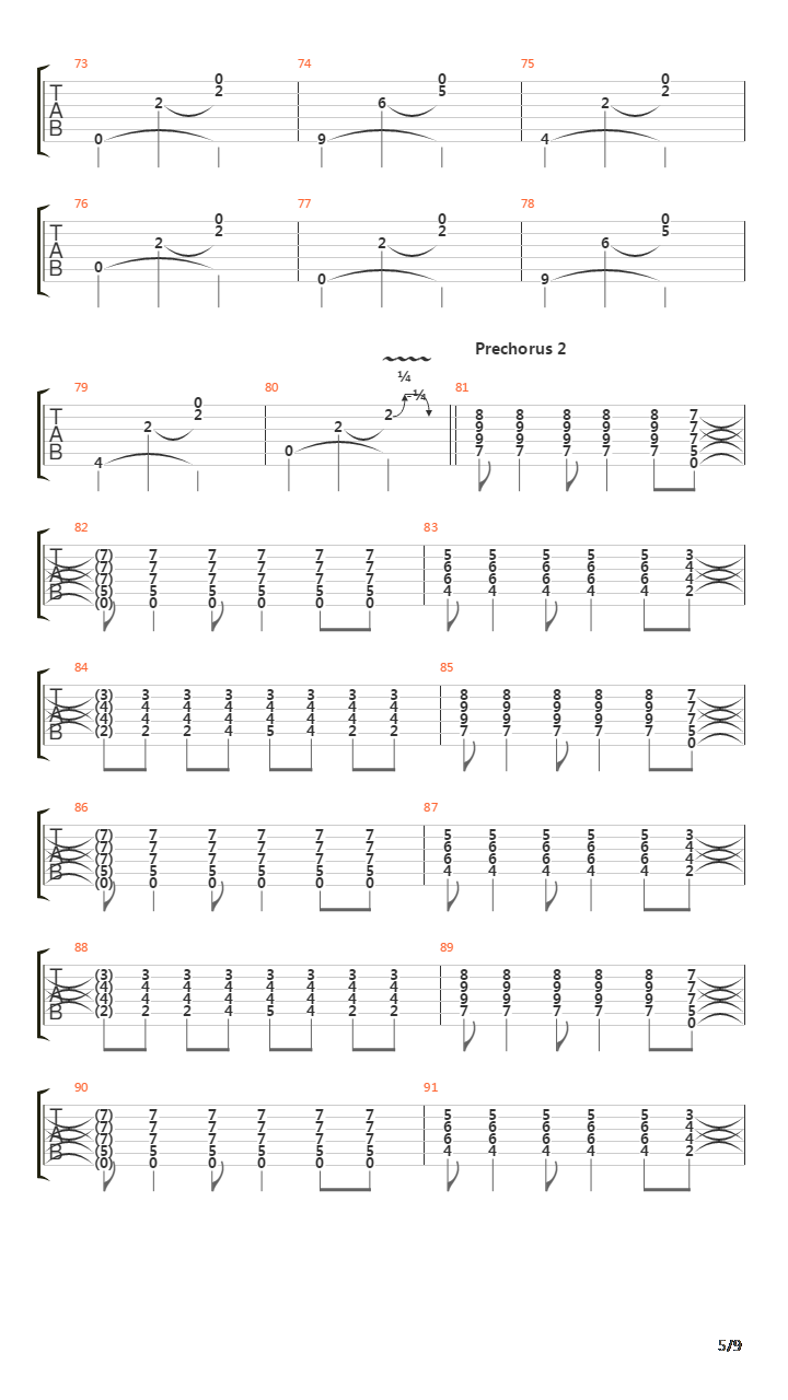 Line And Sinker吉他谱