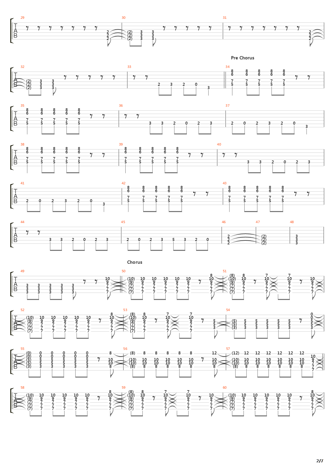 Running Across The Tracks吉他谱