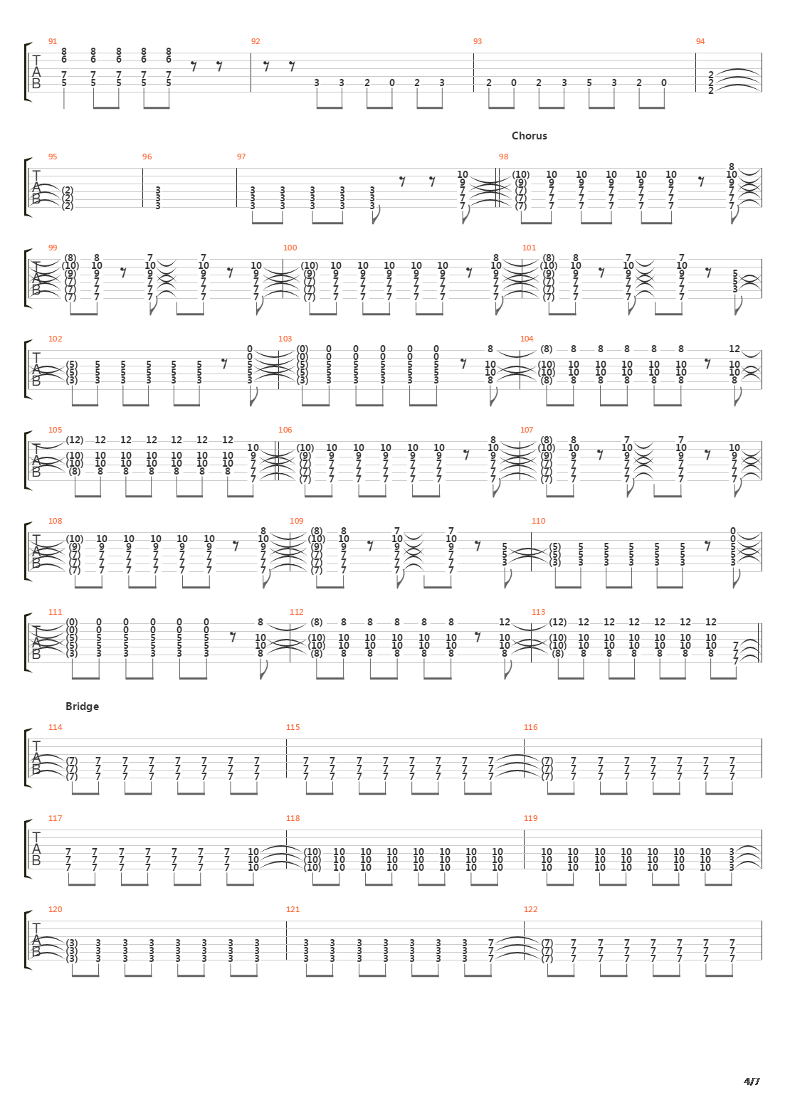 Running Across The Tracks吉他谱