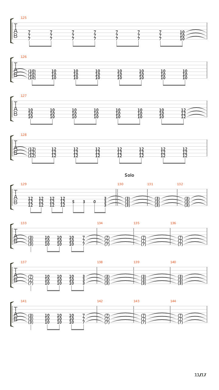 Running Across The Tracks吉他谱