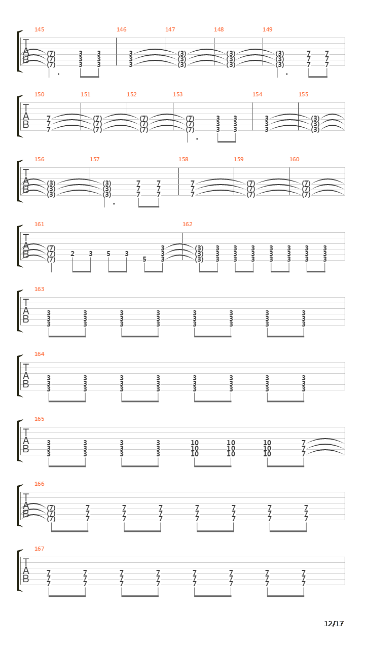 Running Across The Tracks吉他谱
