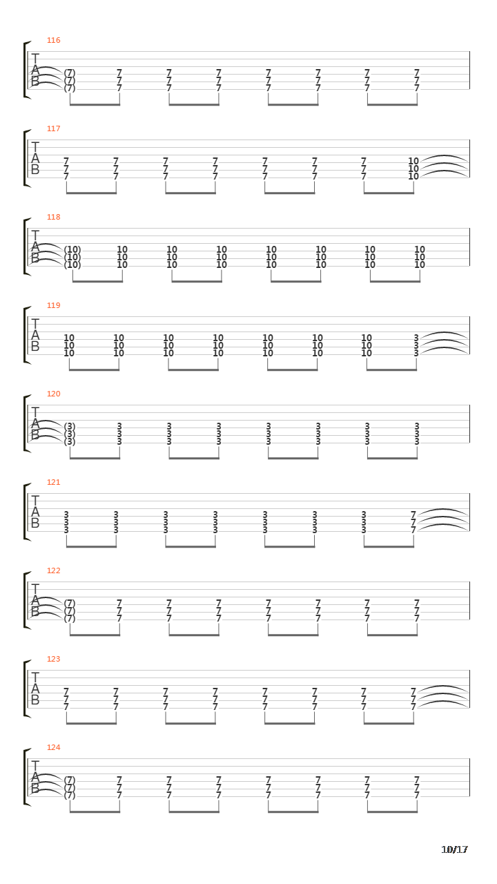 Running Across The Tracks吉他谱