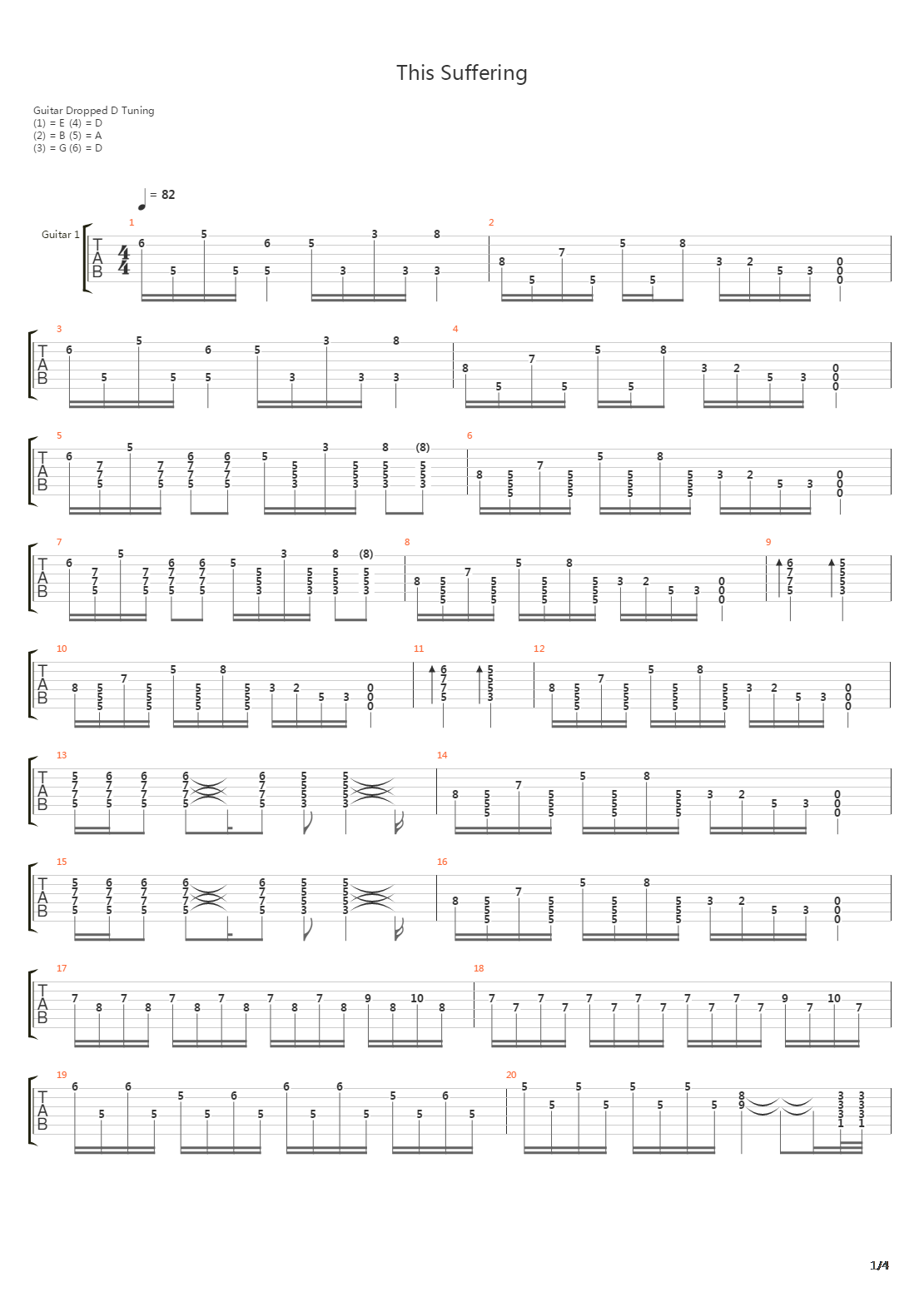 This Suffering吉他谱
