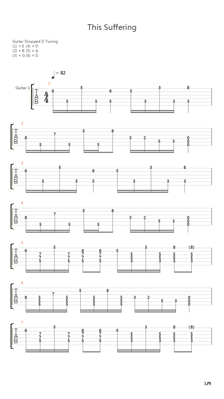 This Suffering吉他谱