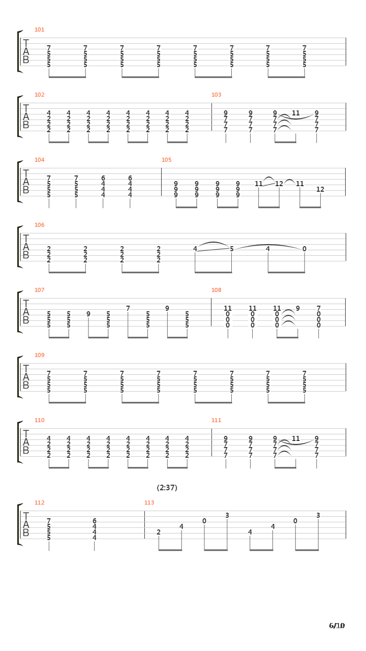 Where Is The Line吉他谱