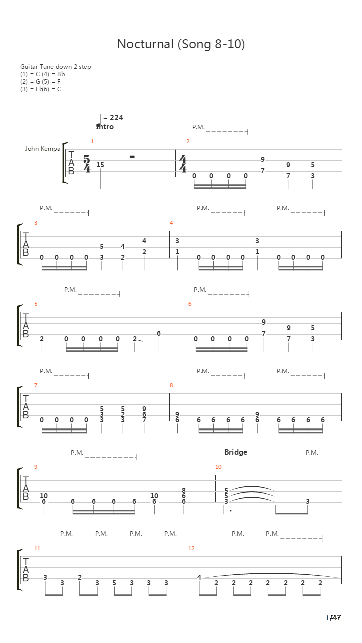 Nocturnal Part 3吉他谱