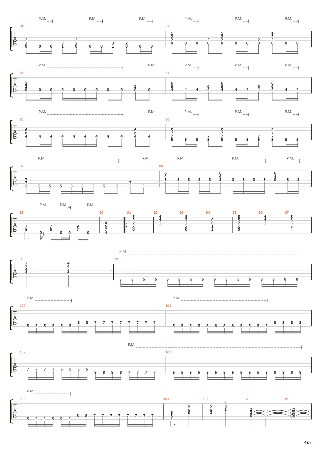 Carbonized In Cruciform吉他谱