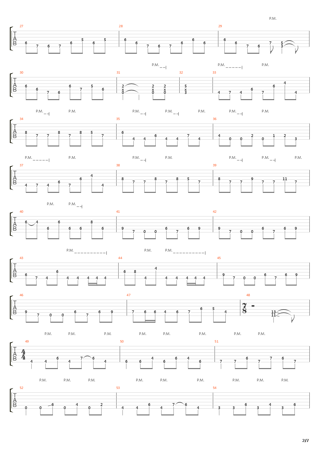 Everything Went Black吉他谱