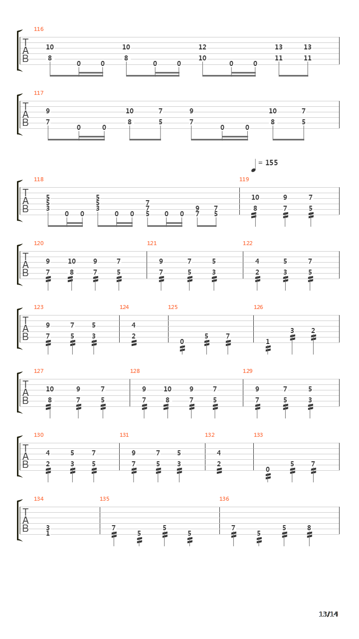 Hymn For The Wretched吉他谱
