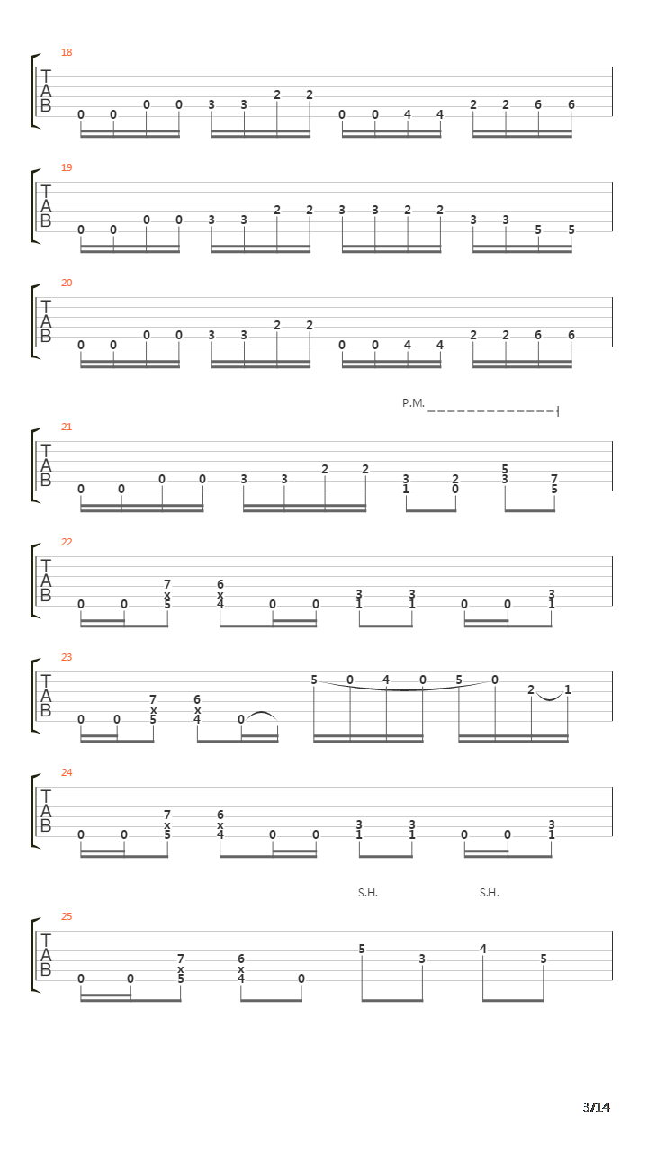 Hymn For The Wretched吉他谱