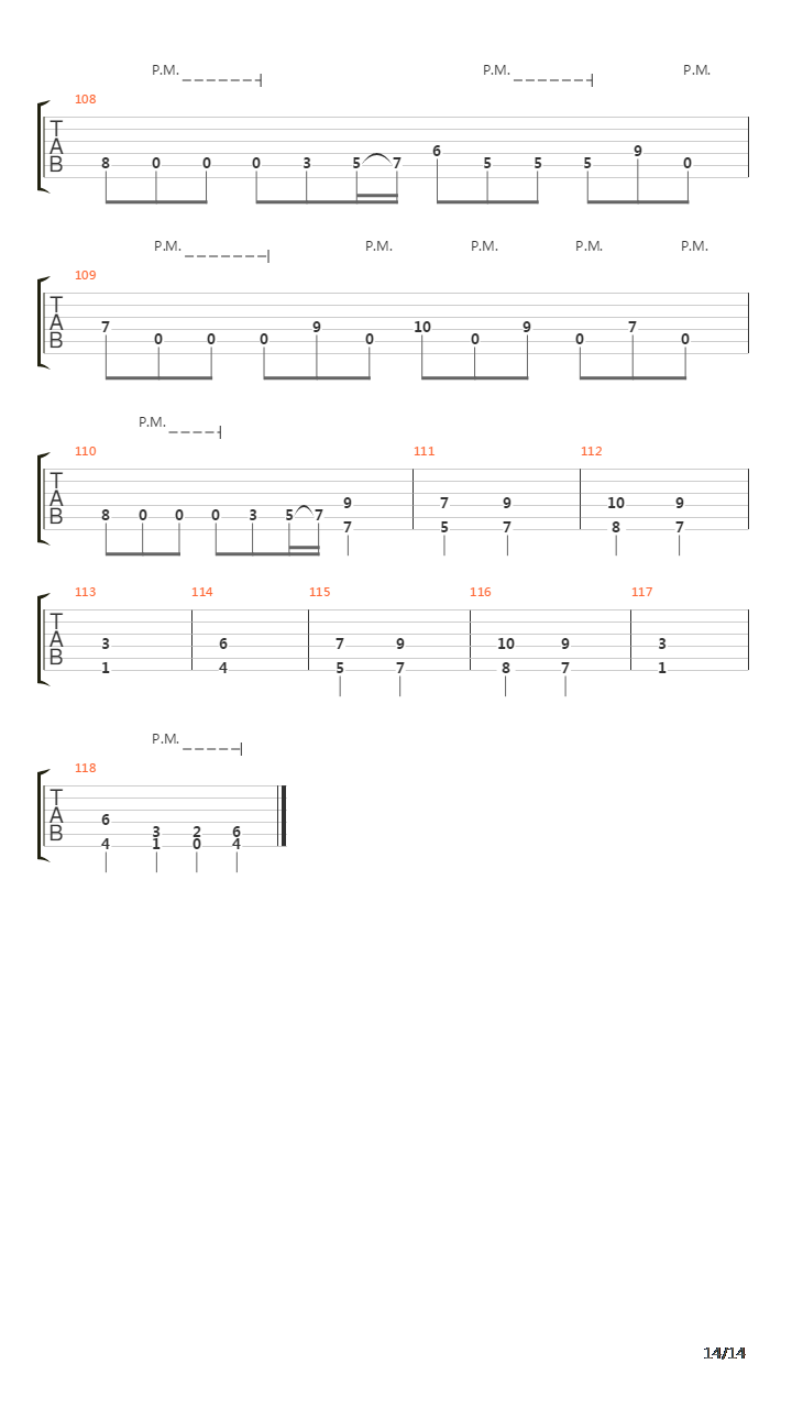 Miasma吉他谱