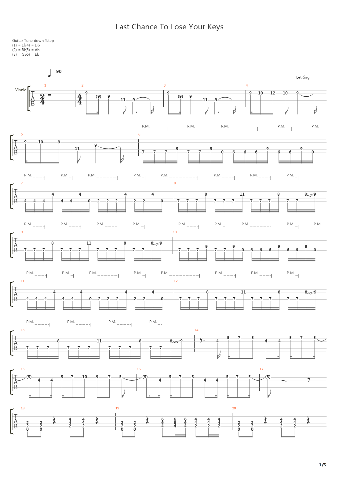 Last Chance To Lose Your Keys吉他谱