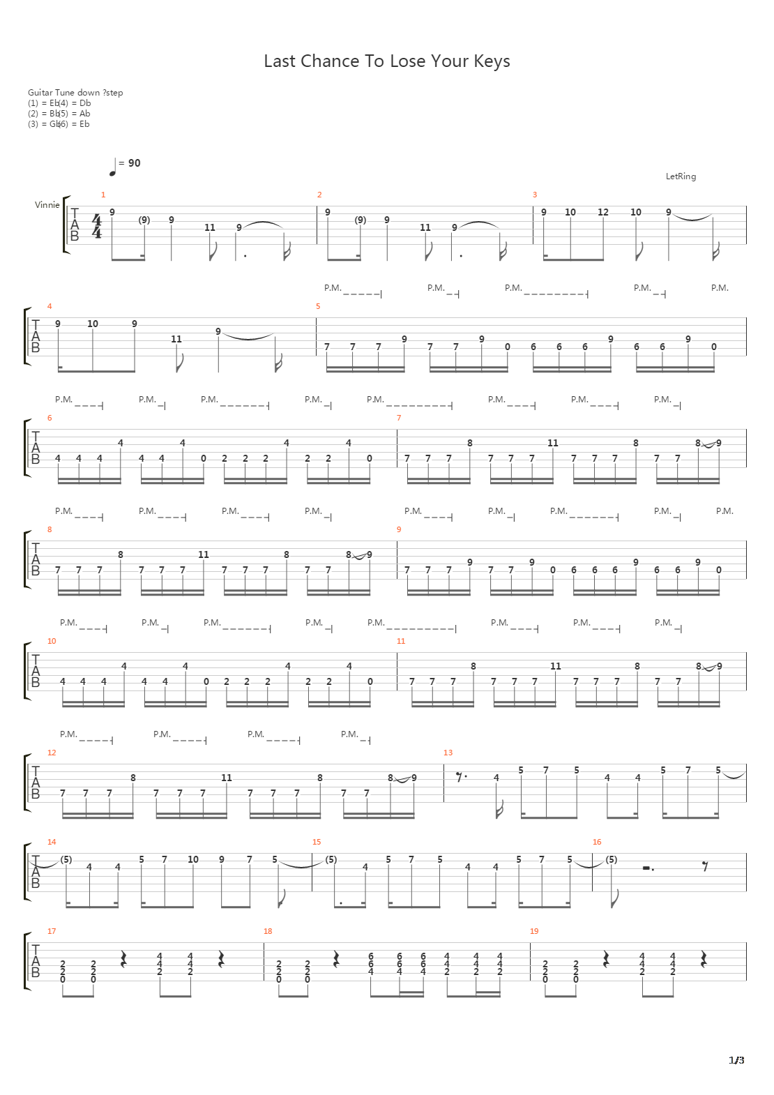 Last Chance To Lose Your Keys吉他谱