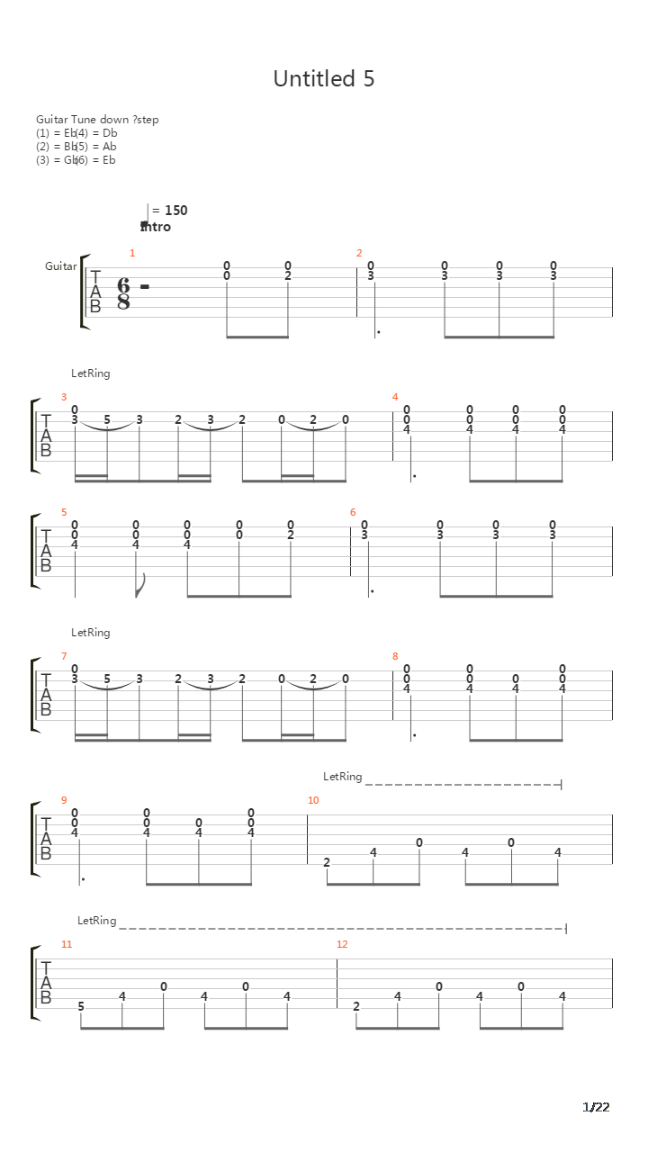 Untitled 05吉他谱