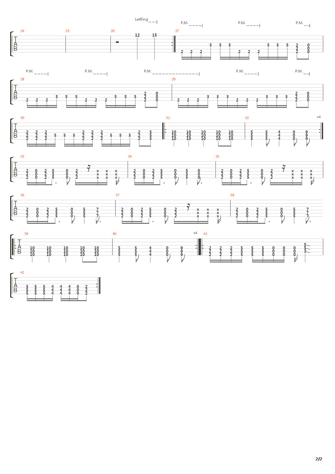 Away吉他谱