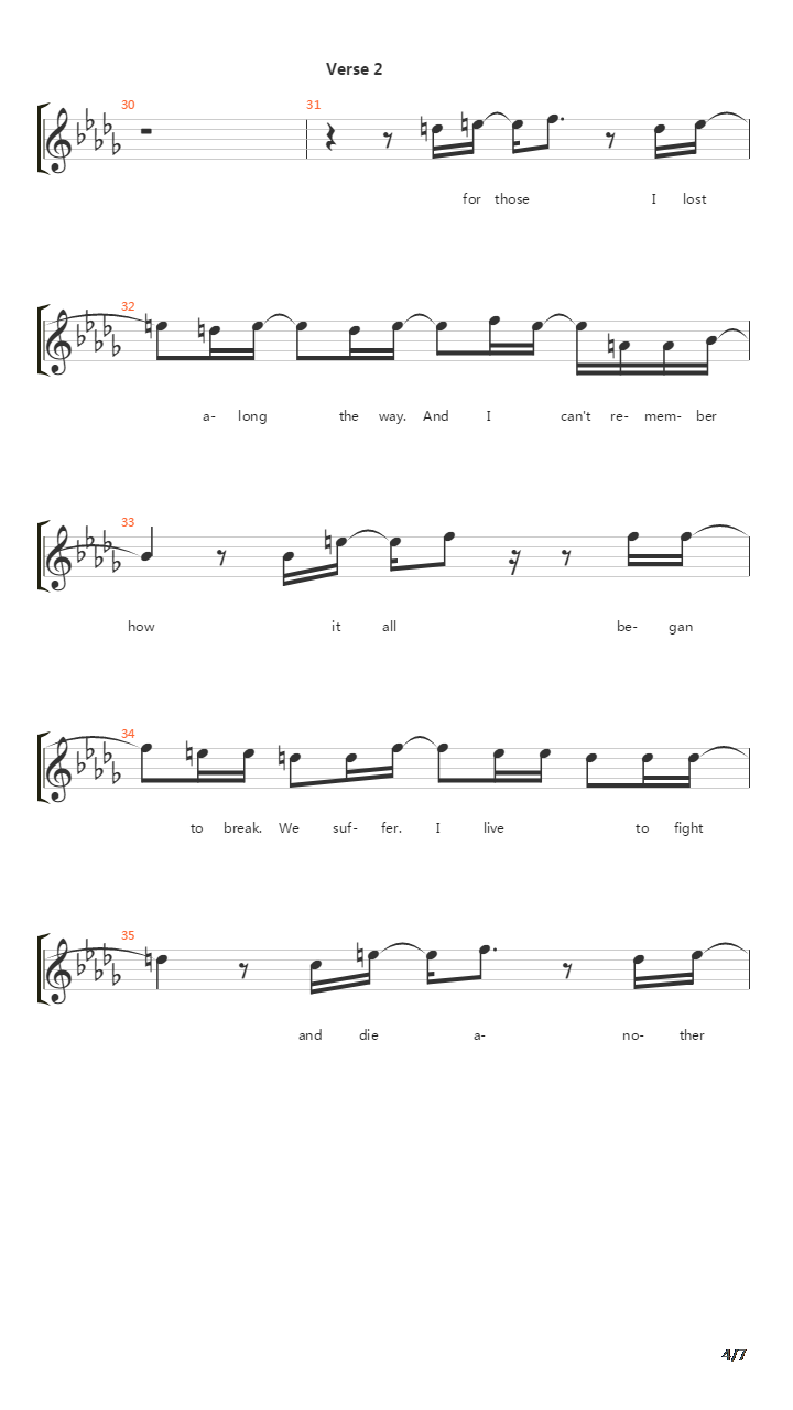 Fade Away吉他谱