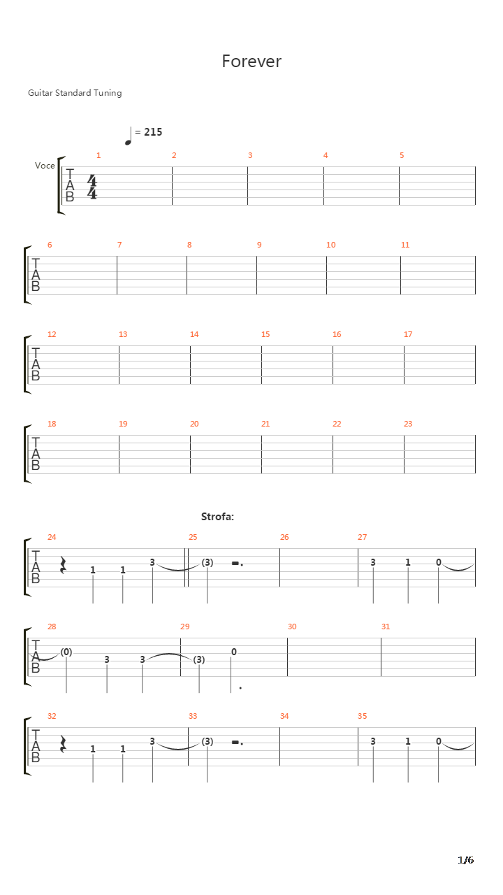 Forever吉他谱