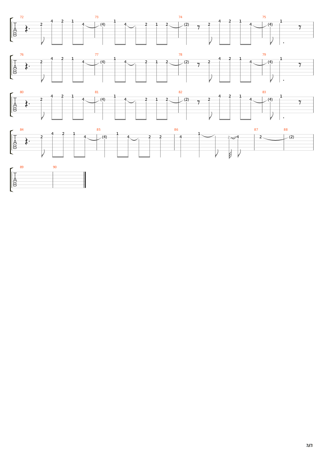 Skin吉他谱