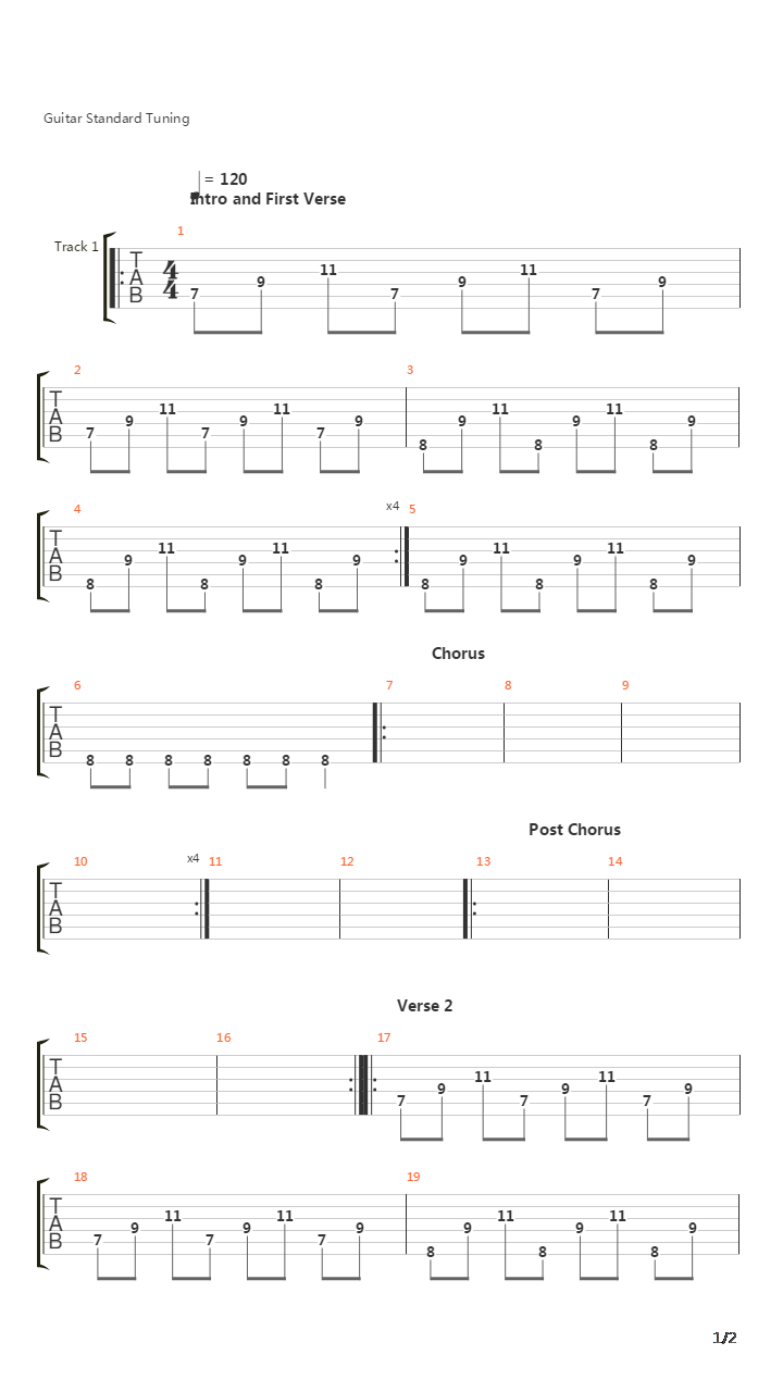 You吉他谱