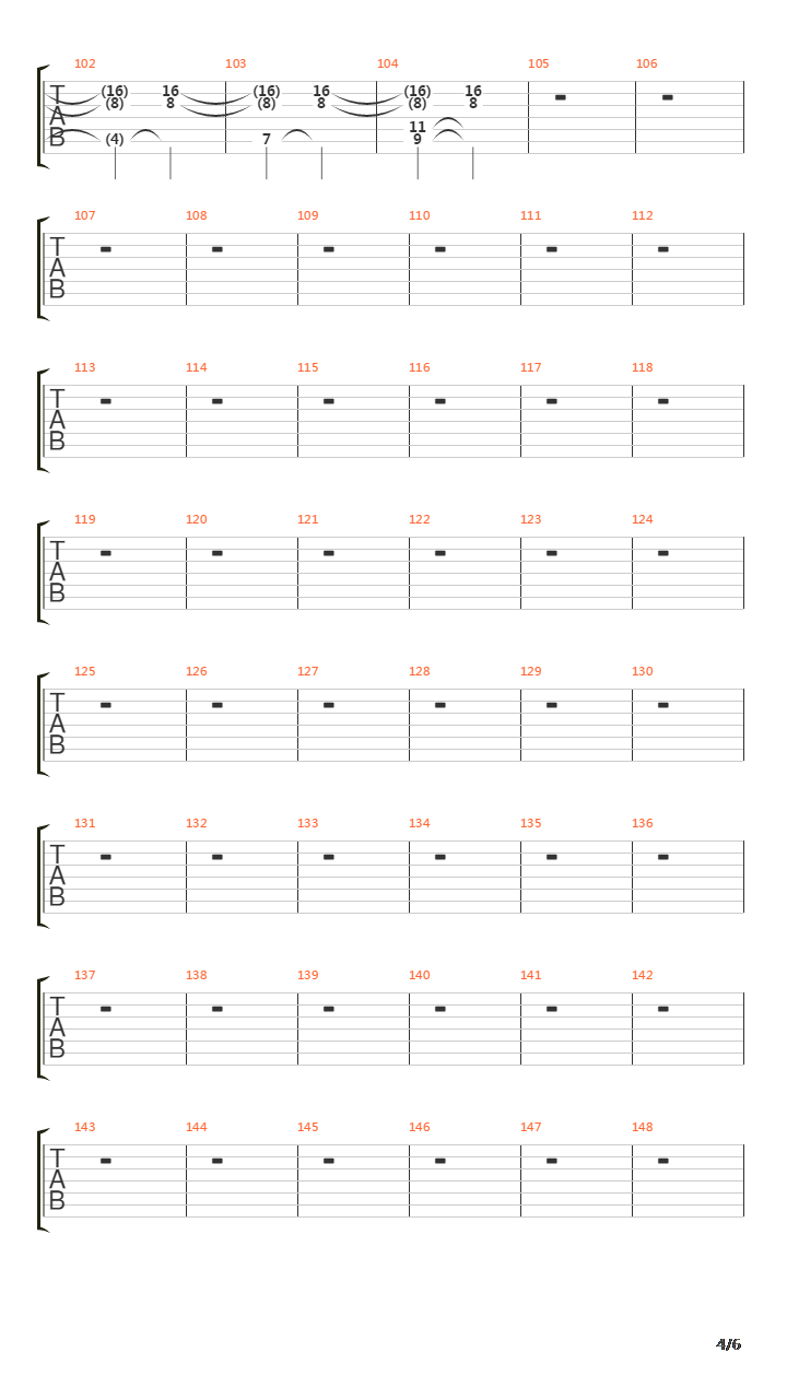 And The Snakes Start To Sing吉他谱