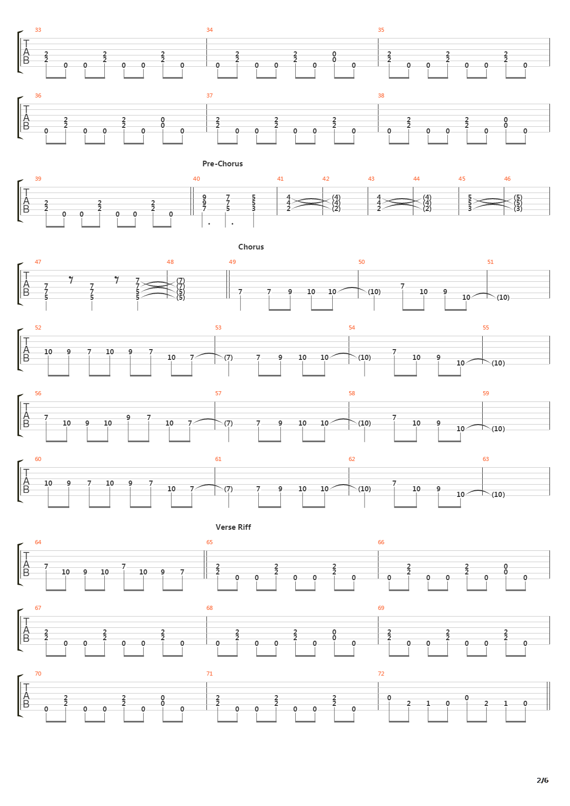 Road To Hell吉他谱