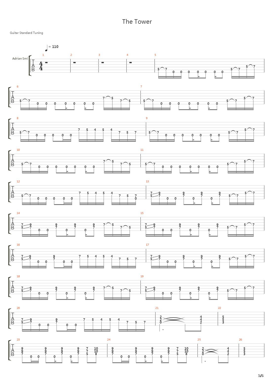 The Tower吉他谱