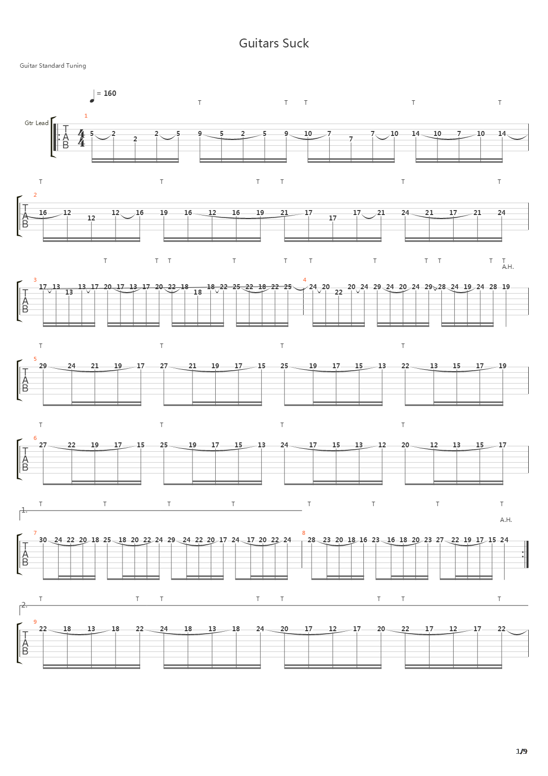 Guitars Suck吉他谱