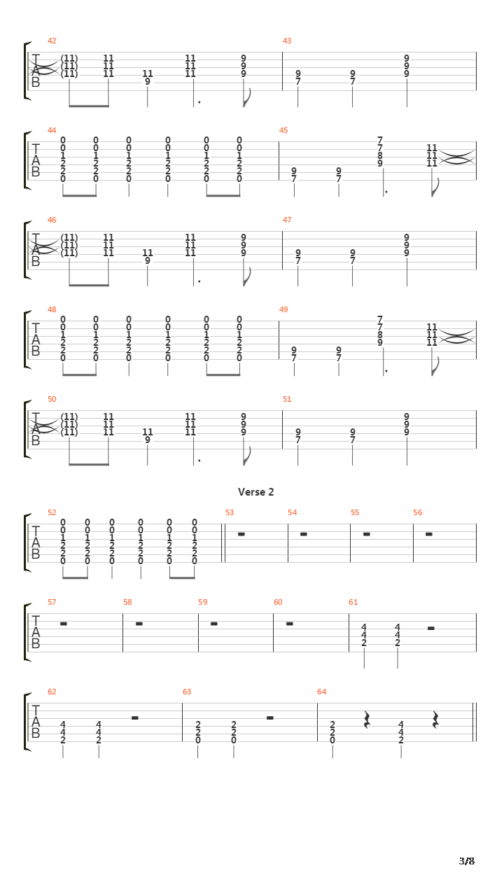 Year 3000吉他谱