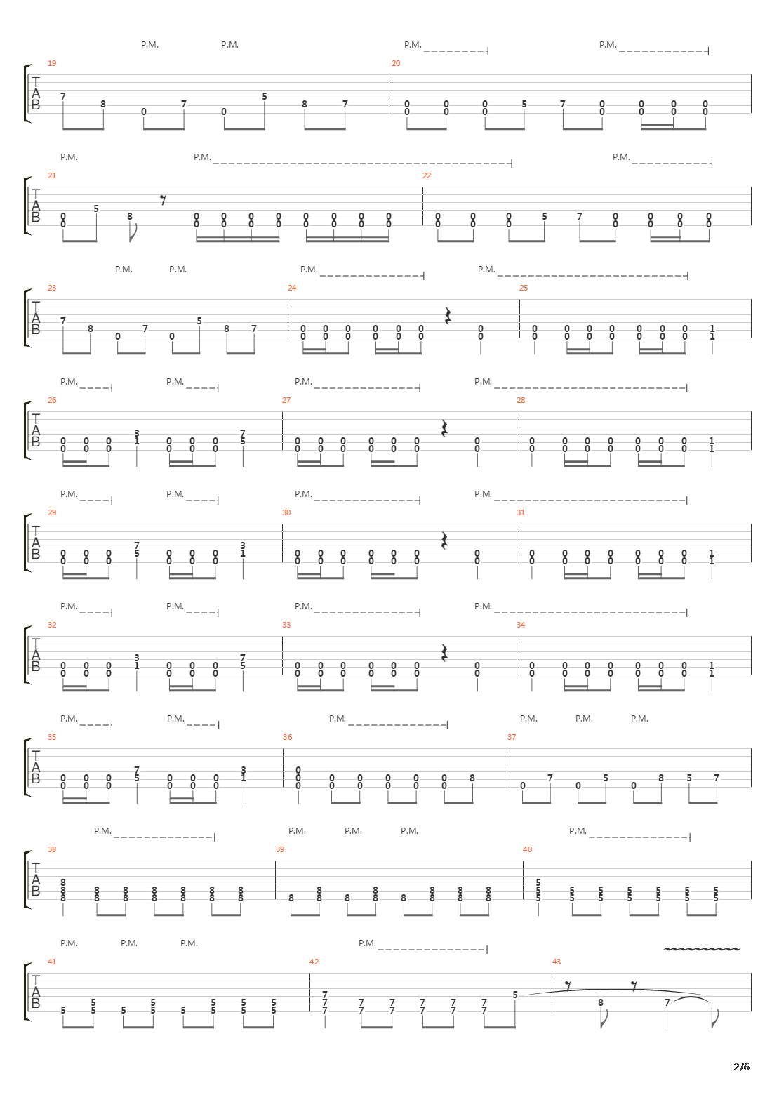 Song About Killing吉他谱